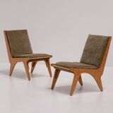 Pair of Dordrecht Chairs by Wim Van Gelderen for Spectrum, the Netherlands 1950s