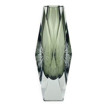 Sommerso vase in Murano glass by Pagnin & Bon, Italy, 1960s