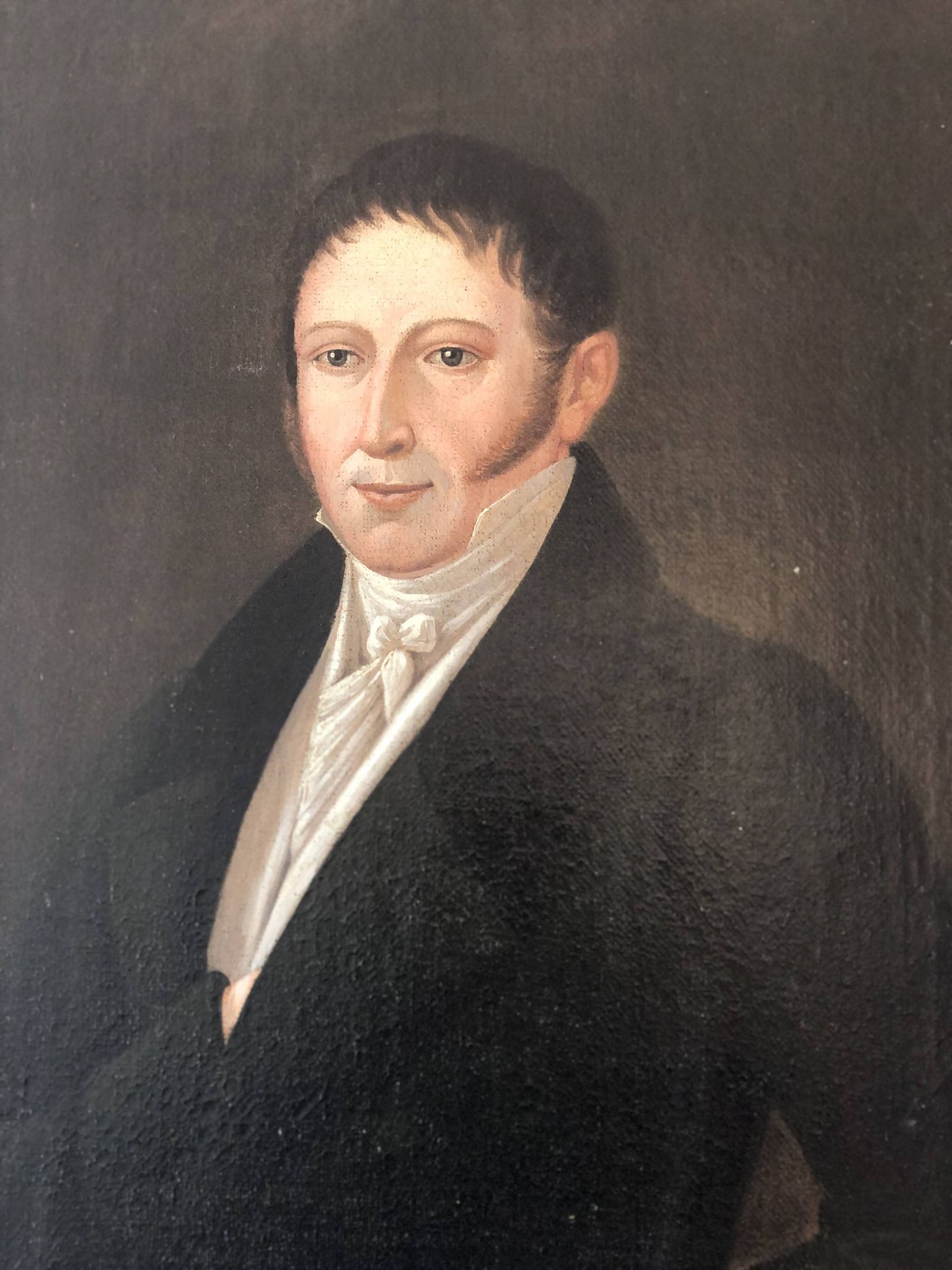 Antique Portrait Painting of a German Gentleman, 19th century