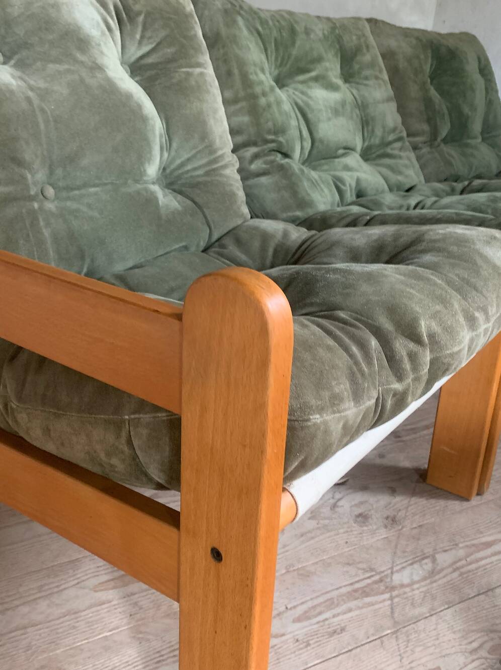 Canapé banquette modulable 3 places vintage