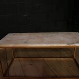 Living room marble metal coffee table