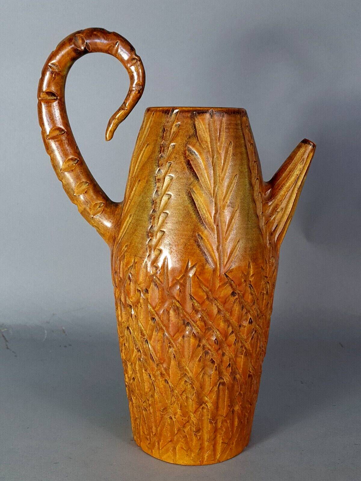 Large original ceramic pitcher Marius Bessone Vallauris vintage 50s B808
