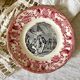 Old talking plates Gien "a wedding in the countryside"