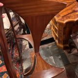 Table basse vintage rétro vintage ovale en teck par GPlan 1960