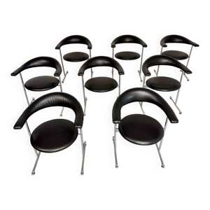 8 Chaises Airport Modèle - geoffrey harcourt