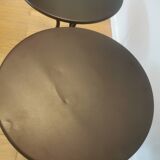 Pair of round coffee tables from the 80s