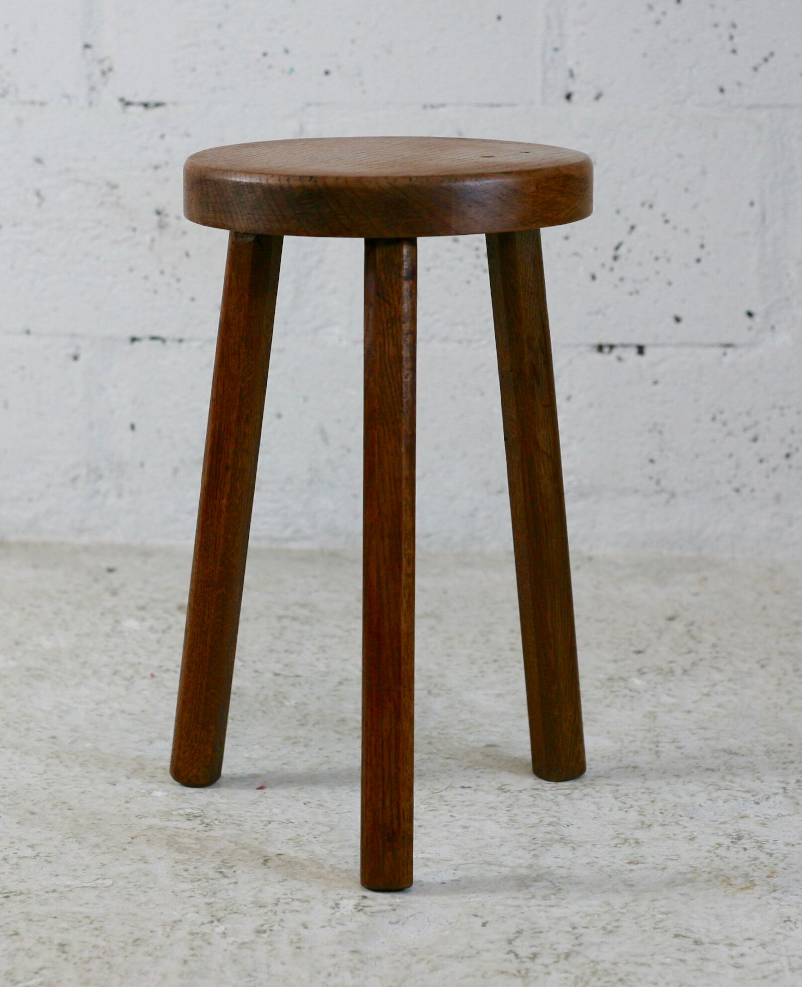 Tripod stool. Wood. France, circa 1950