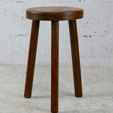 Tripod stool. Wood. France, circa 1950