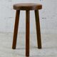 Tabouret tripode bois france, circa 1950