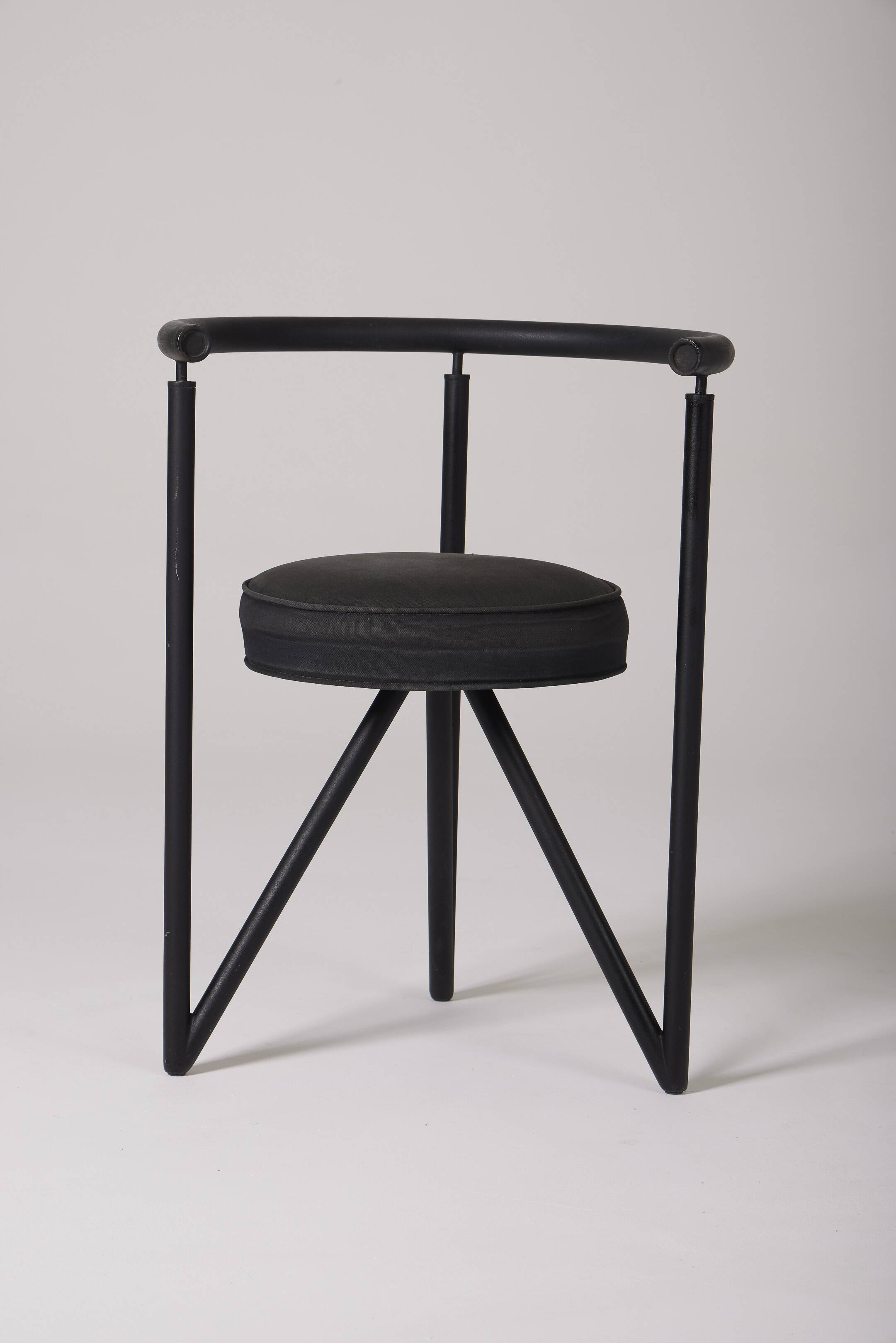 Miss dorn Philippe Starck black chair, 1980s