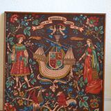 Vintage tapestry in the style of the Middle Ages