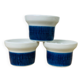 3 coquetiers céramique Koka par Rörstrand Suède, scandinave