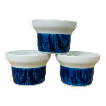 3 Koka ceramic shells by Rörstrand Sweden, Scandinavian