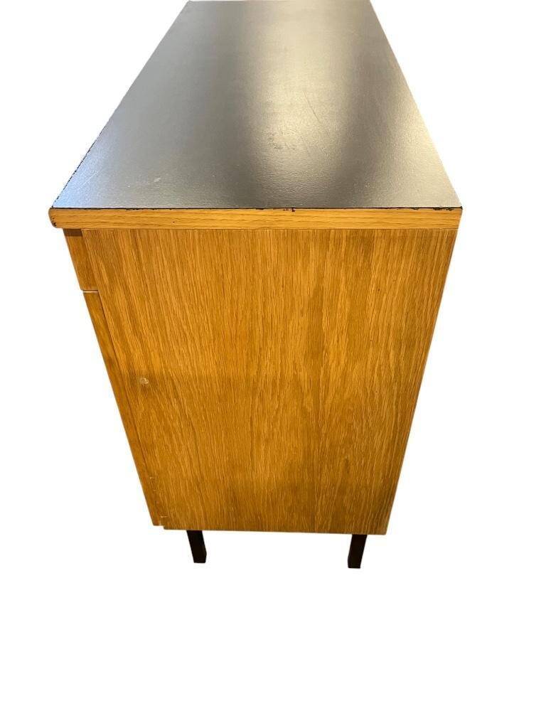 Vintage chest of drawers with steel legs