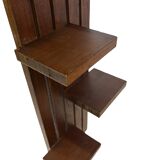 étagère murale vintage support à plantes, décoration bois de chêne