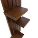 vintage wall shelf plant support, decoration oak wood