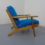 Danish GE290 Chair in Oak and Kvadrat Hallingdal by Hans J. Wegner for Getama, 1960s