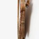 French oval gilded oak  carved art deco mirror, ca. 1925