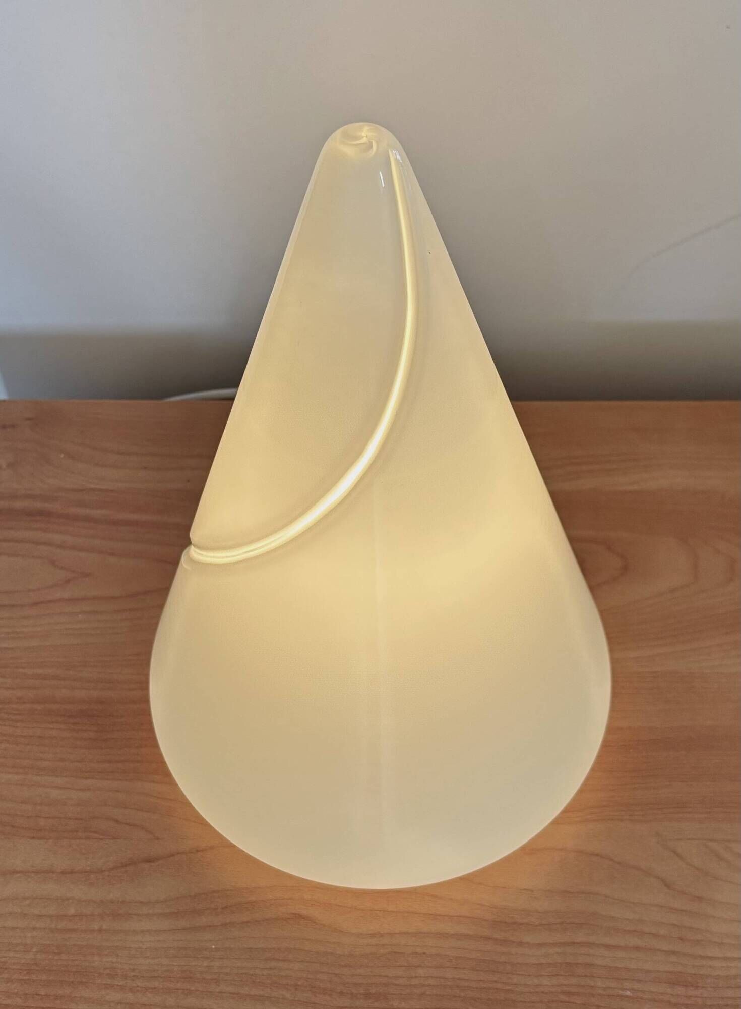 Lampe cône Murano Puntoluce - Sceau d’authenticité -