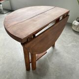 Round folding pine table mountain furniture