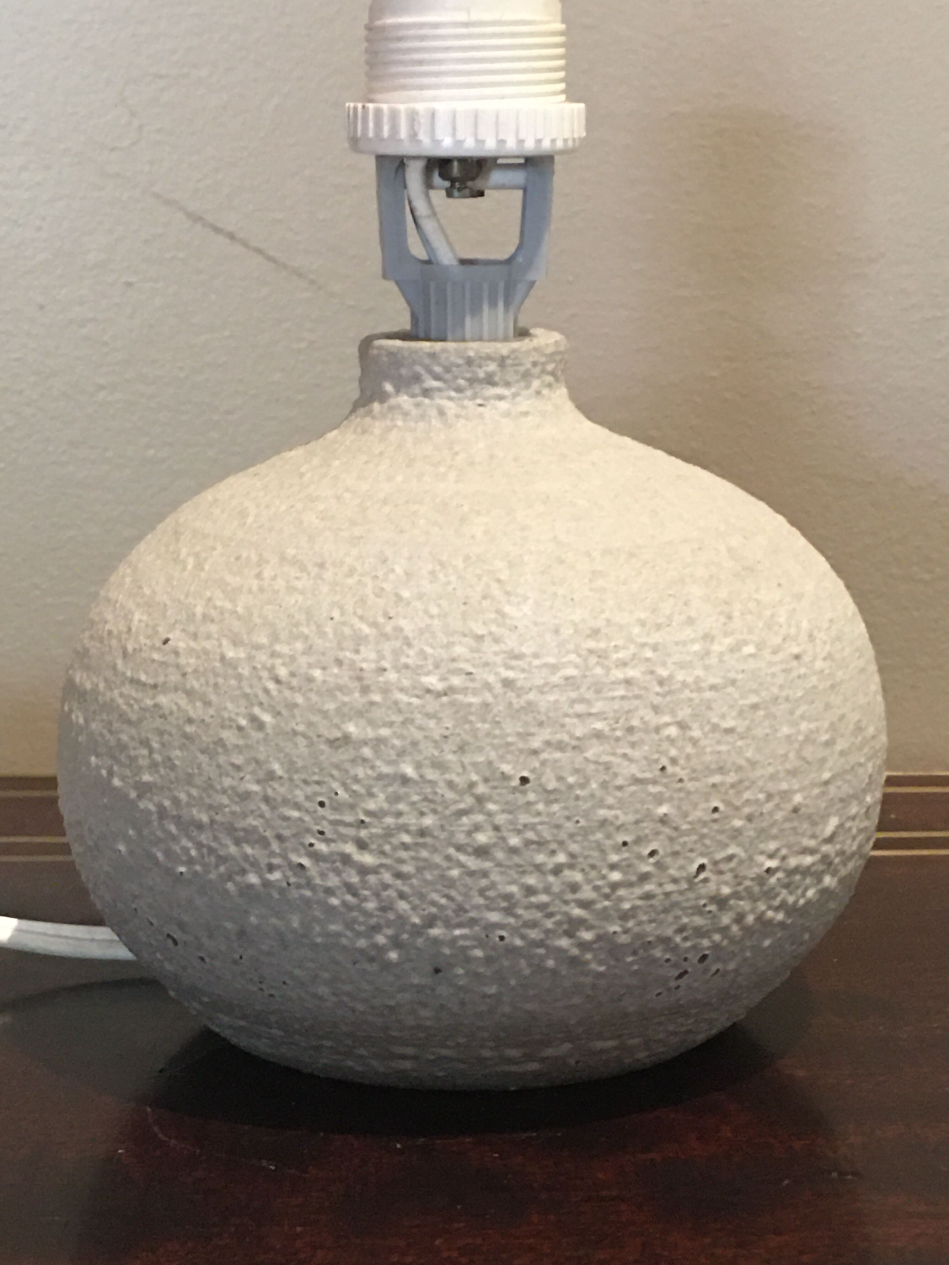 Vintage lamp foot signed