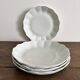 Set of 4 white porcelain deep plates – Giraud Limoges – 21.5