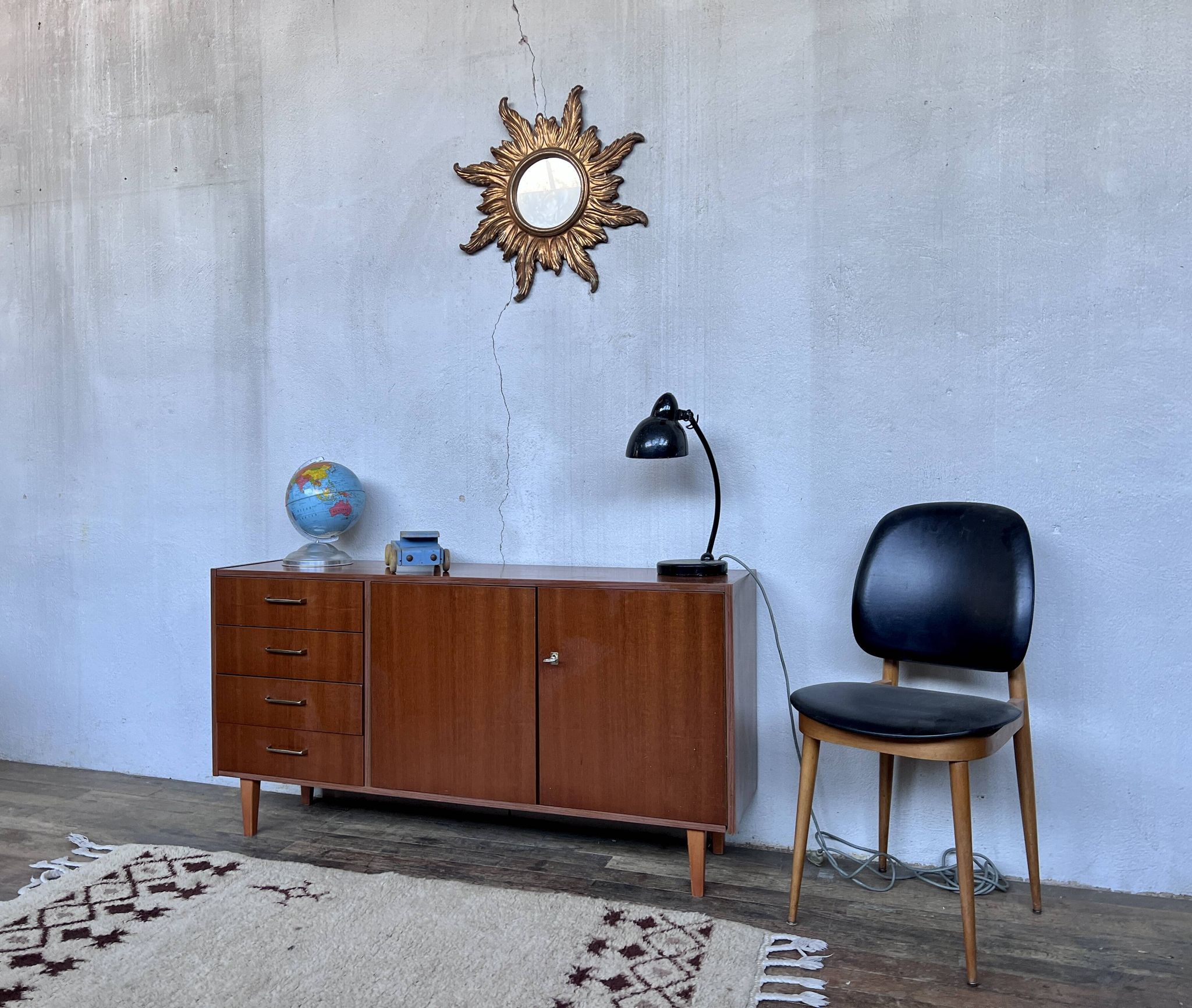 Vintage teak row from the 1960s