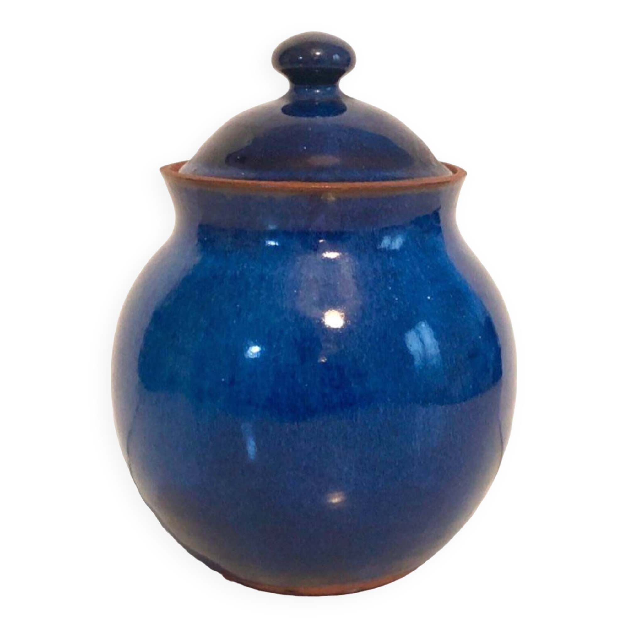Blue ceramic pot