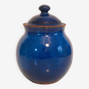 Blue ceramic pot