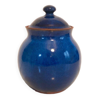 Pot en céramique bleu