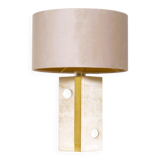 Vintage travertine table lamp attributed to Fratelli Mannelli, Italy, 1970s