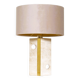 Vintage travertine table lamp attributed to Fratelli Mannelli, Italy, 1970s