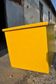 Large yellow painted pine farmhouse chest of drawers - Hungary 1940s, rustic style