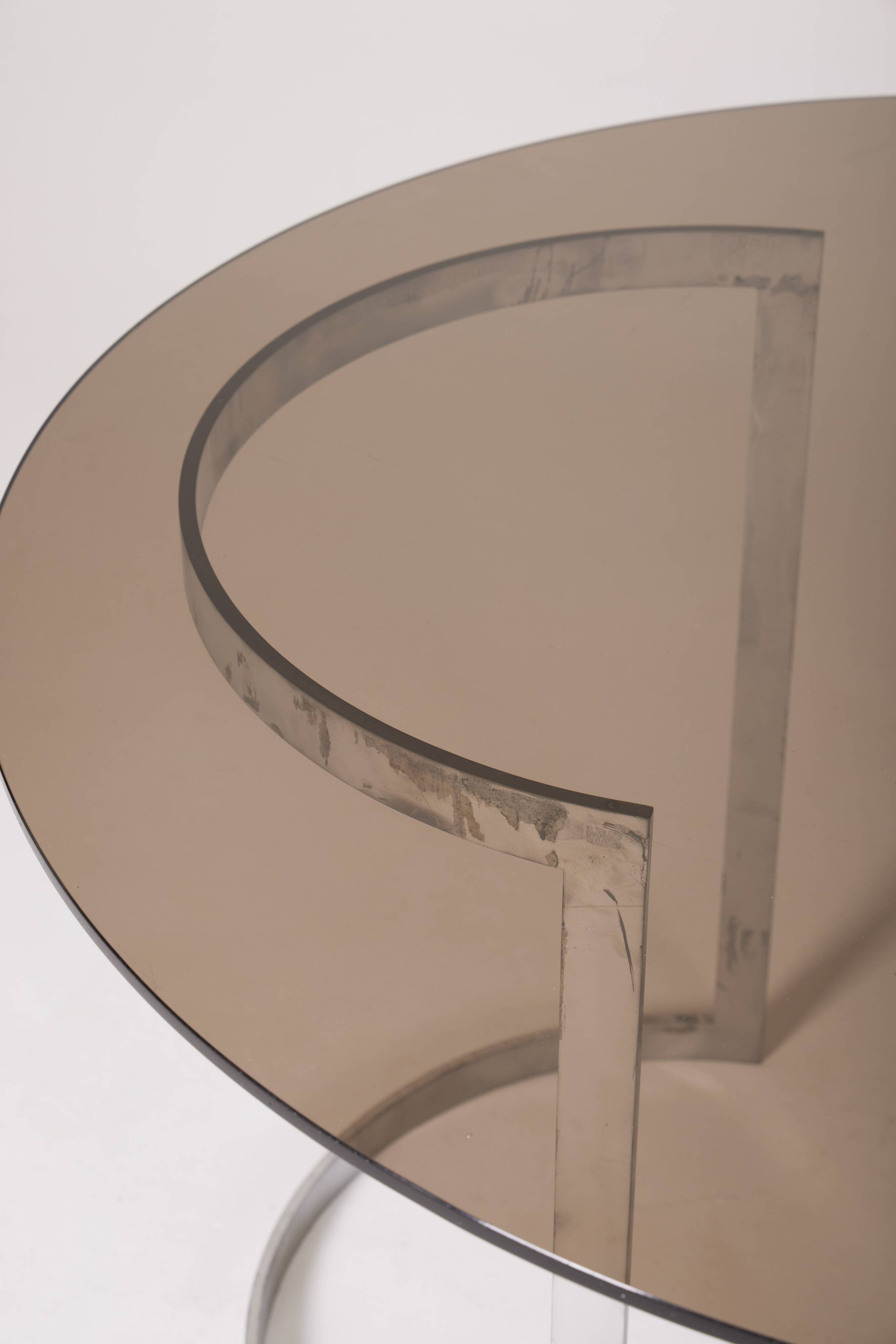 Boris Tabacoff glass table for Roche Bobois