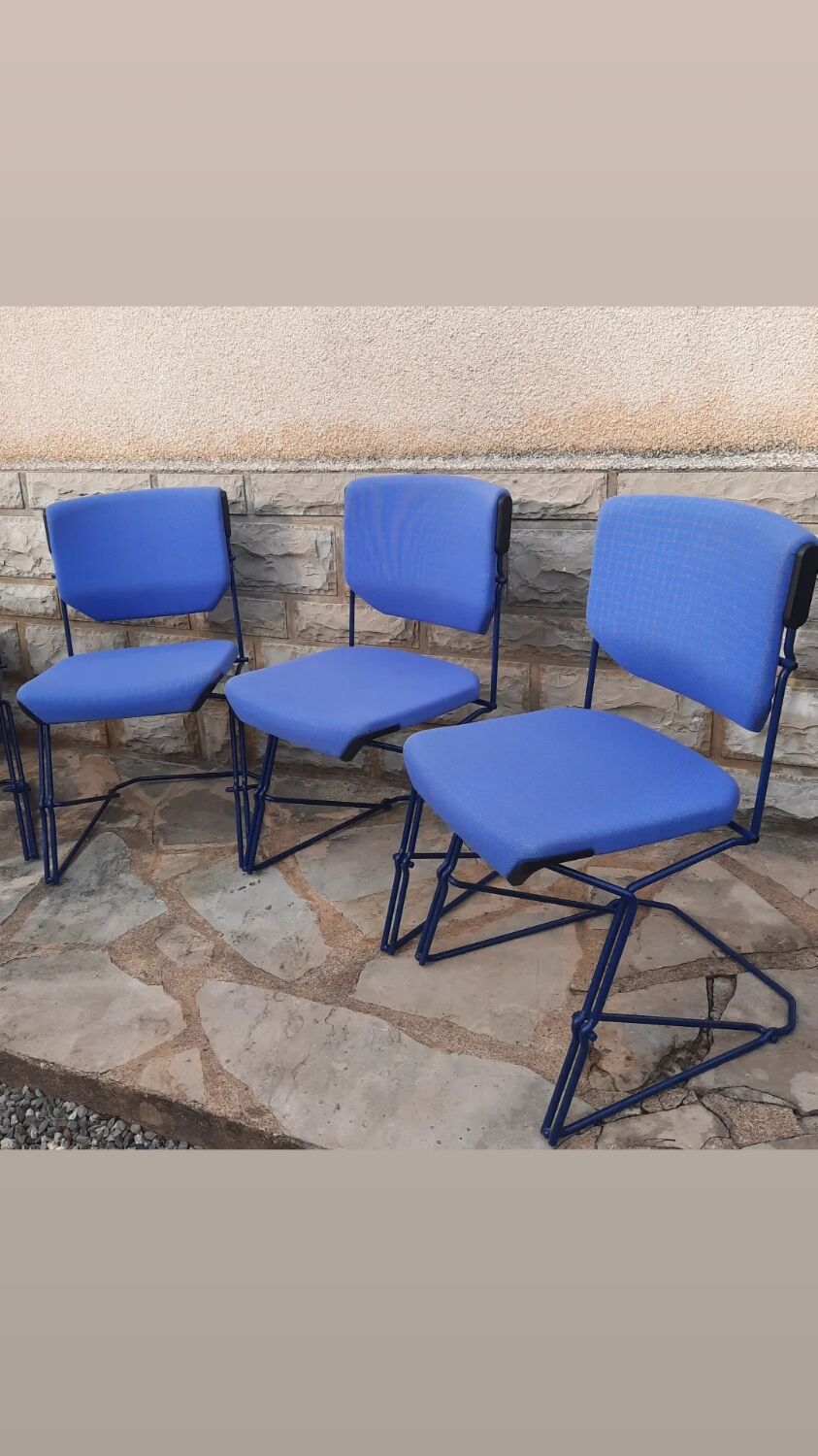 4 Albert Stoll chairs for Giroflex from the 90s
