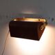 Vintage Scandinavian wooden wall light 1960