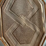 Set of 2 Art Deco glass trays