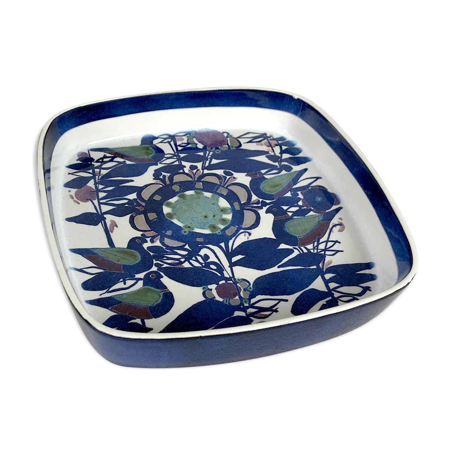 Scandinavian vintage ceramic dish kari christiansen for royal copenhagen