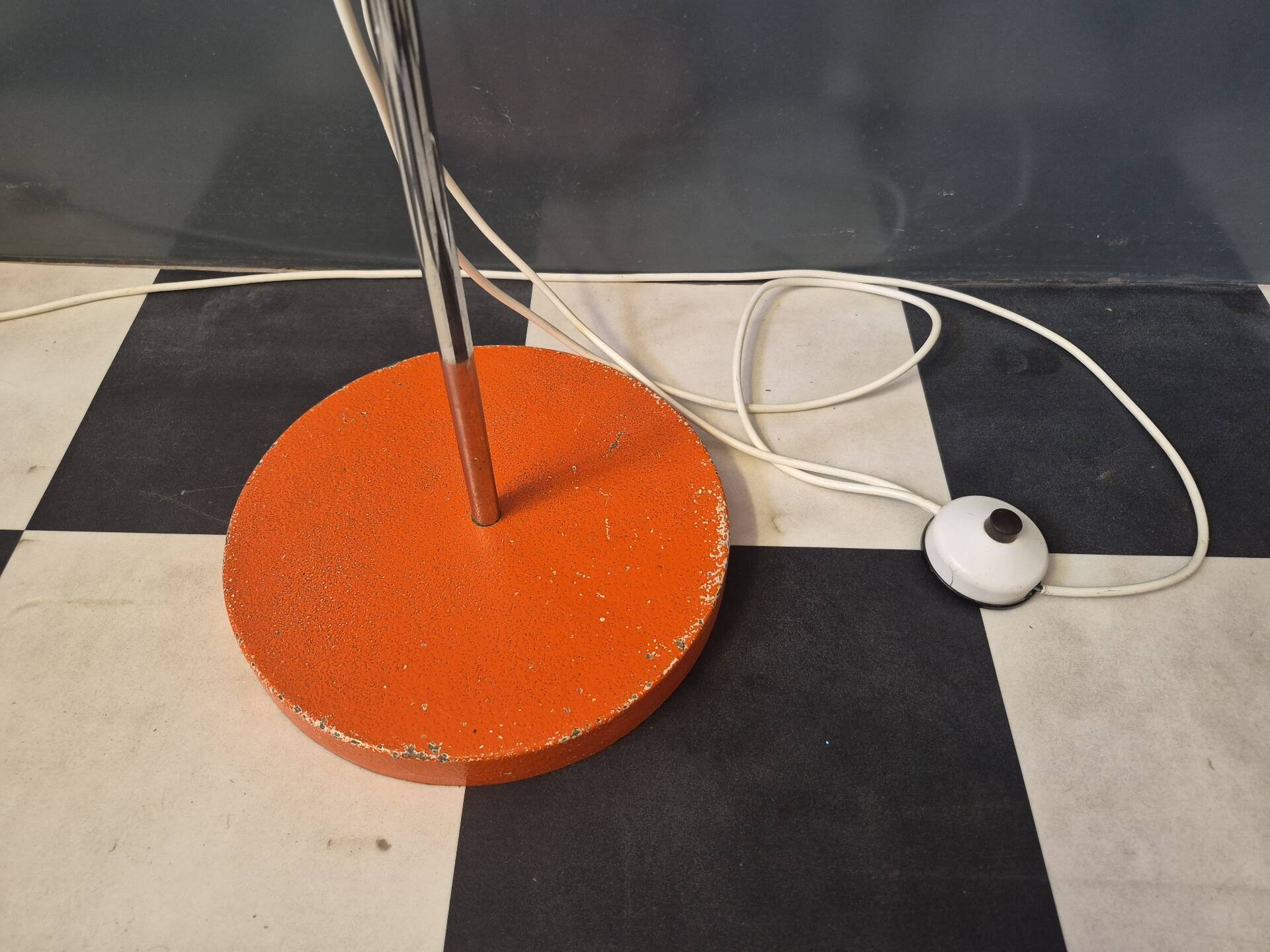 Floor lamp Vintage double adjustable spots Orange