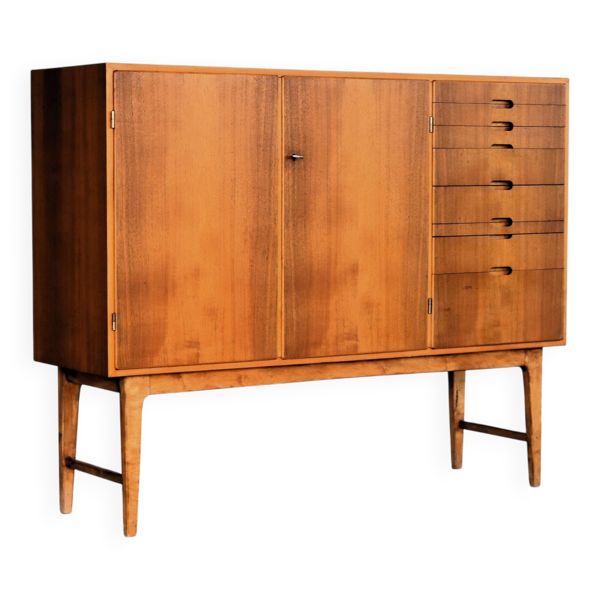 haute armoire vintage   cabinet mural   Juryvald   1954