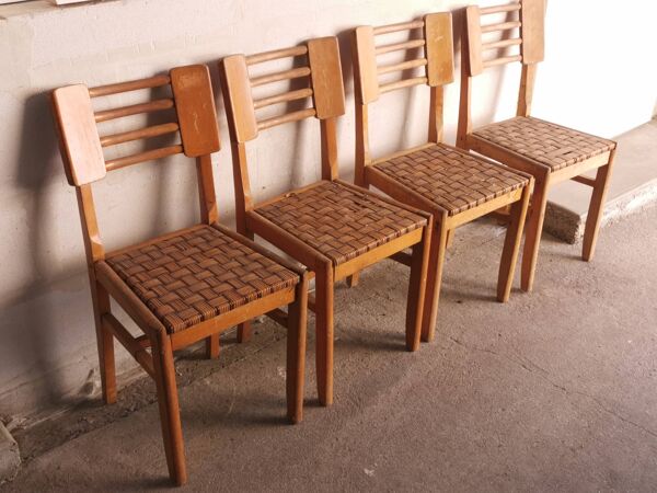 lot de 4 Chaises , design vintage