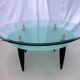 2-tier glass coffee table