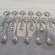 12 silver-plated mocha spoons by Christofle Marly, 10cm