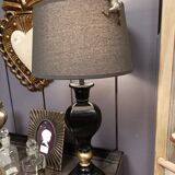 Lacquered wood lamp style Napoleon III