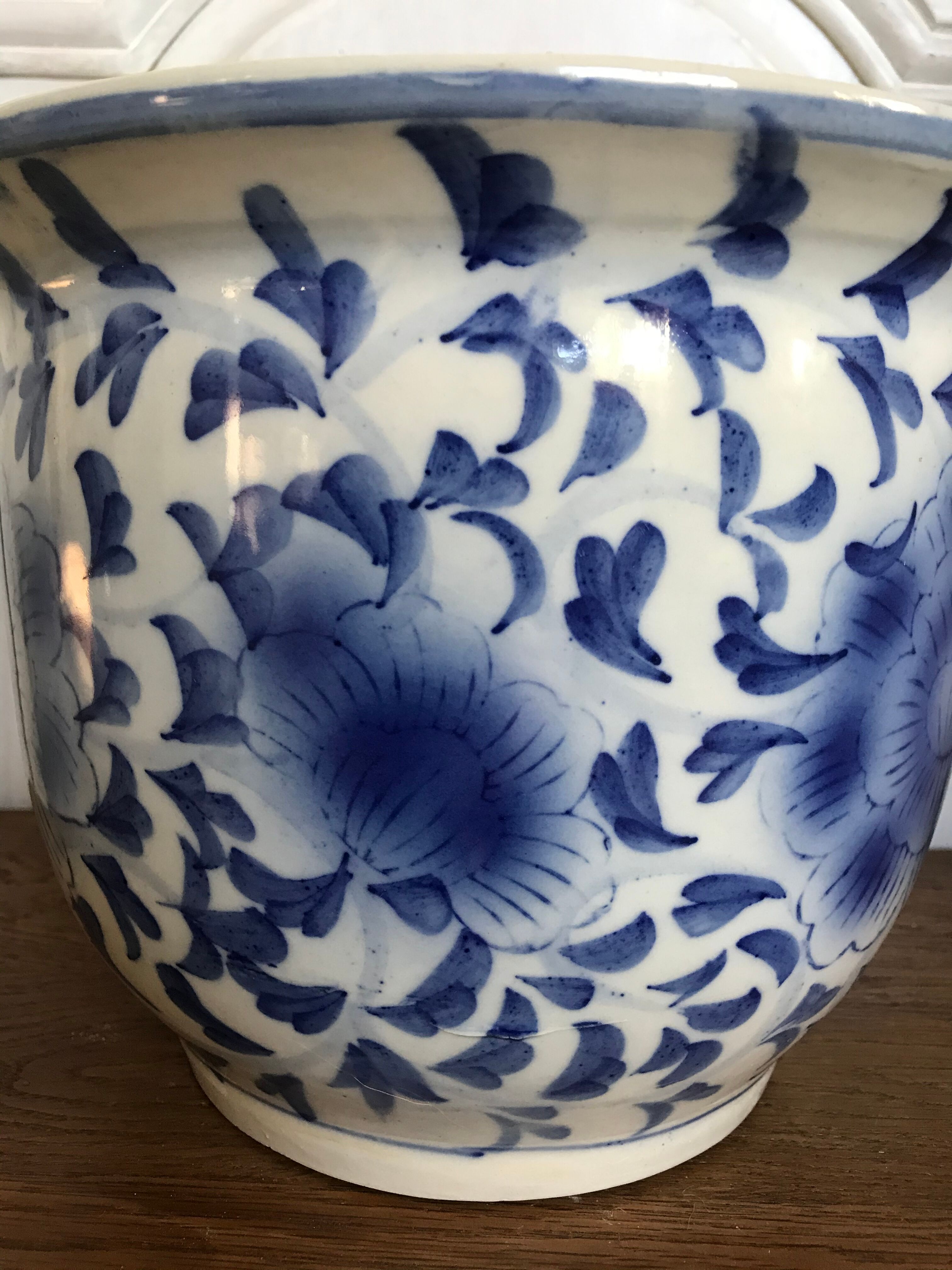 Cache-pot en porcelaine de Chine