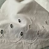 Old linen/cotton sheet openwork top sheet