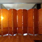 Old screen 9 wooden panels