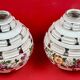 contemporary ceramics pair of Art Deco vases signed Elgé - Vierzon - H 20