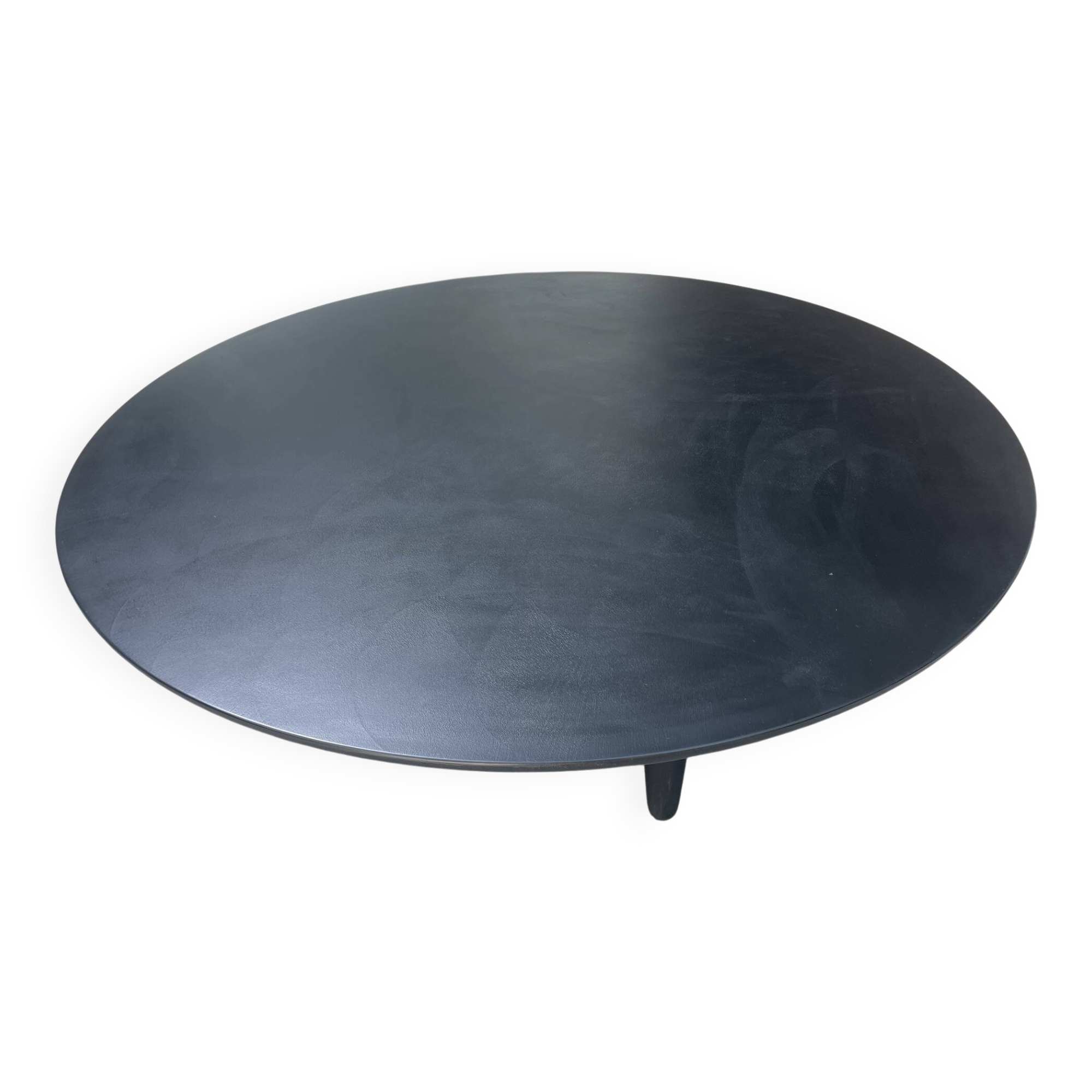 Black round table Tobi-Ishi B&B Italia design Edward Barber + Jay Osgerby