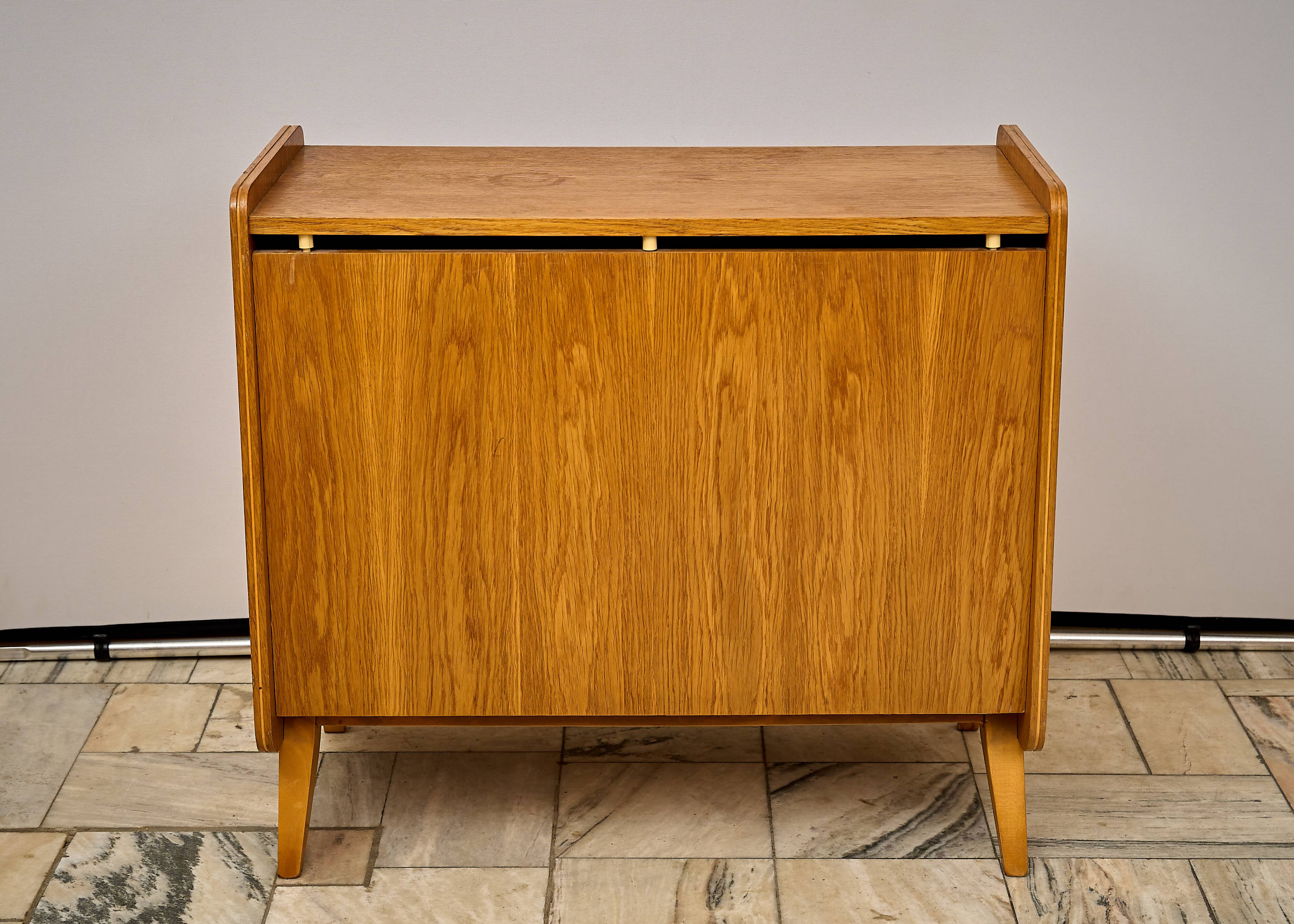 Vintage Bedding Cabinet 1960s Czechoslovakia